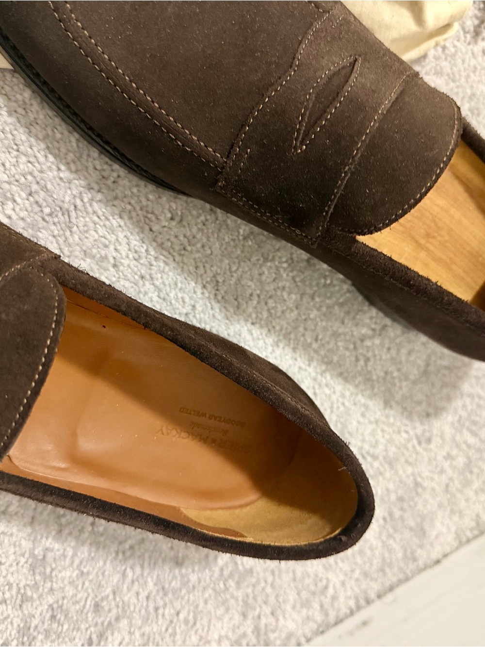 Brown Suede Penny Loafers by Spier&Mackay - Picture 2 of 5
